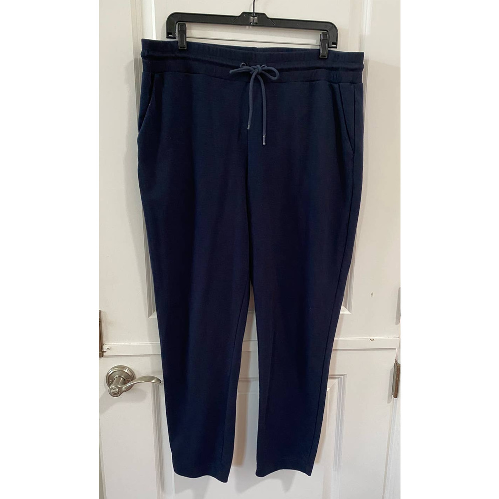 Boden Women's Ava Jersey Navy High Rise Pants #J0792 Size 14